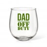 Off Duty Stemless Wine Glass