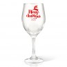 Reindeer Christmas Wine Glass