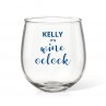 Wine Time Stemless Wine Glass