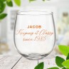 Classy Stemless Wine Glass