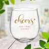 Couple Cheers Stemless Wine Glass