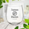 Couple Design Stemless Wine Glass
