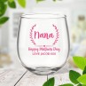Crest Stemless Wine Glass