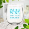 Don't Touch Stemless Wine Glass