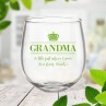 Grandma Stemless Wine Glass