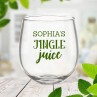 Jingle Juice Stemless Wine Glass