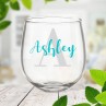 Monogram Stemless Wine Glass