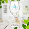 Monogram Wine Glass