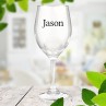 Name Wine Glass
