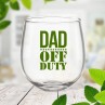 Off Duty Stemless Wine Glass