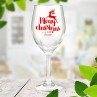 Reindeer Christmas Wine Glass