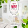 Wine O'Clock Wine Glass