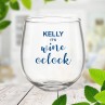 Wine Time Stemless Wine Glass