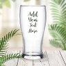 Add Your Own Message Standard Beer Glass