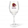NRL Broncos Wine Glass