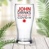 Covid Standard Beer Glass