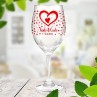 Hearts Wine Glass