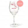 NRL Dolphins Wine Glass