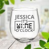 O'Clock Stemless Wine Glass
