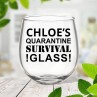 Quarantine Stemless Wine Glass
