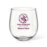 NRL Sea Eagles Stemless Wine Glass