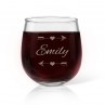 Arrow Engraved Stemless Wine Glass