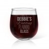 Wedding Planning Engraved Stemless Wine Glass