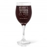 Mummy's Engraved Wine Glass - Red