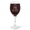 Once A Day Engraved Wine Glass - Red