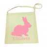 Pink Bunny Tote Bag