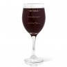 Rough Day Engraved Wine Glass - Red
