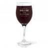 Wine & Dine Engraved Wine Glass - Red