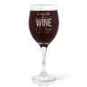 Wine O'Clock Engraved Wine Glass - Red