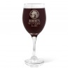 Winery Design Engraved Wine Glass - Red