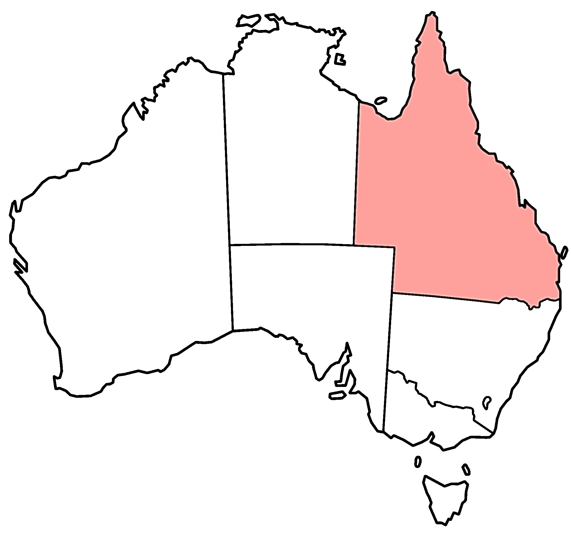 QLD on Map